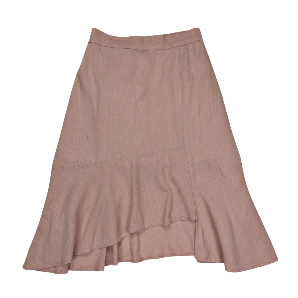 Love Asymmetrical Pink Skirt with Flowy Hem Size XS